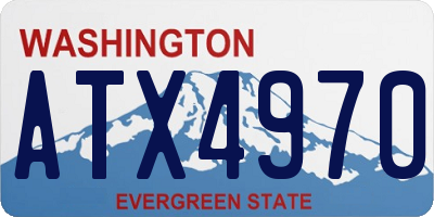 WA license plate ATX4970