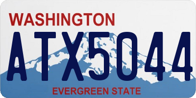 WA license plate ATX5044