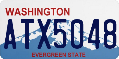 WA license plate ATX5048