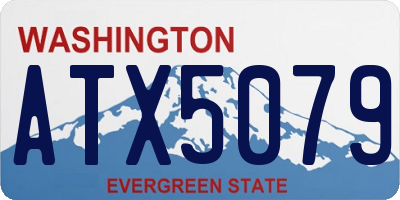 WA license plate ATX5079
