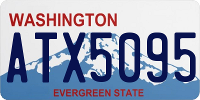 WA license plate ATX5095