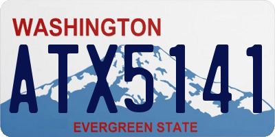 WA license plate ATX5141