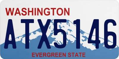 WA license plate ATX5146