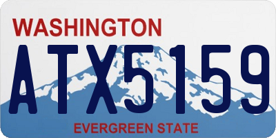 WA license plate ATX5159