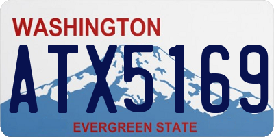 WA license plate ATX5169