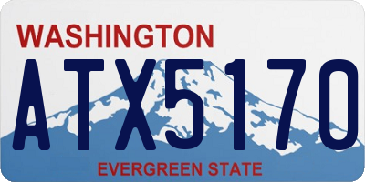 WA license plate ATX5170