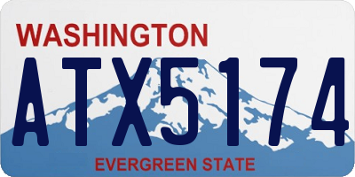 WA license plate ATX5174