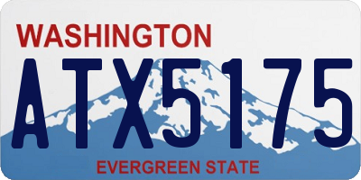WA license plate ATX5175