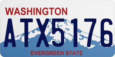 WA license plate ATX5176