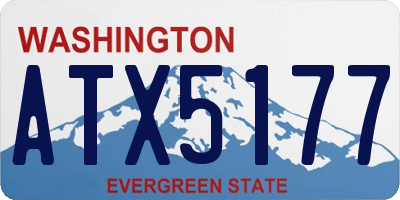 WA license plate ATX5177