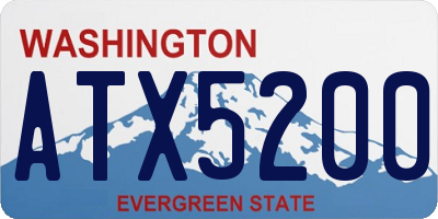 WA license plate ATX5200