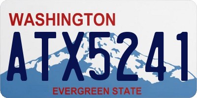 WA license plate ATX5241