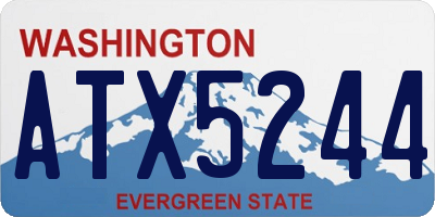 WA license plate ATX5244