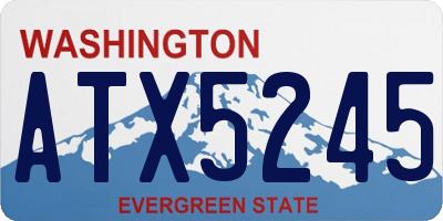 WA license plate ATX5245