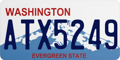 WA license plate ATX5249
