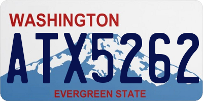 WA license plate ATX5262