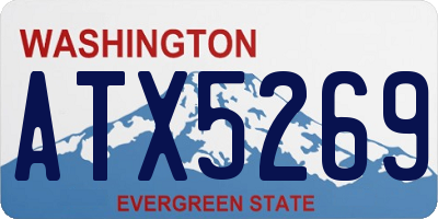 WA license plate ATX5269