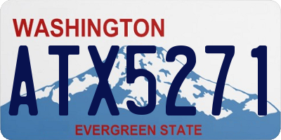 WA license plate ATX5271