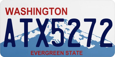 WA license plate ATX5272