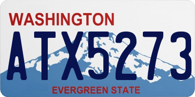 WA license plate ATX5273