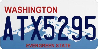 WA license plate ATX5295
