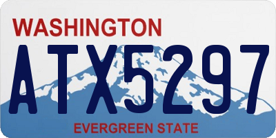 WA license plate ATX5297