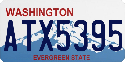 WA license plate ATX5395