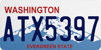 WA license plate ATX5397