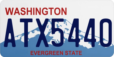 WA license plate ATX5440