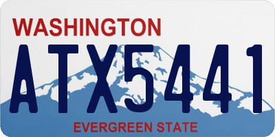 WA license plate ATX5441