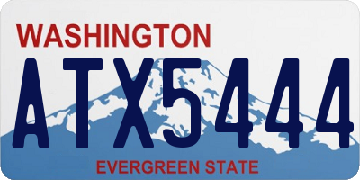 WA license plate ATX5444