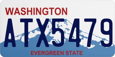 WA license plate ATX5479
