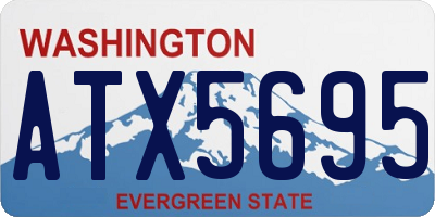WA license plate ATX5695