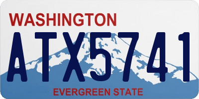 WA license plate ATX5741