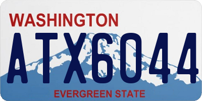 WA license plate ATX6044