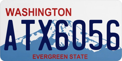 WA license plate ATX6056