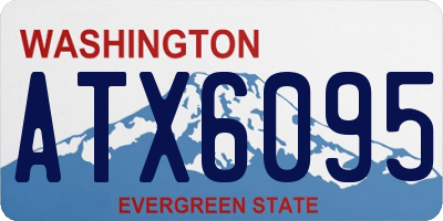 WA license plate ATX6095
