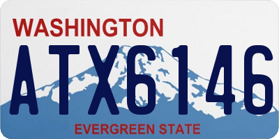 WA license plate ATX6146