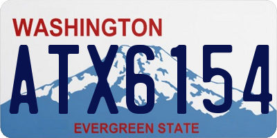 WA license plate ATX6154