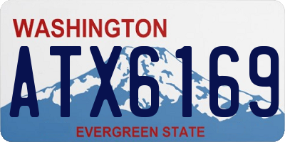 WA license plate ATX6169