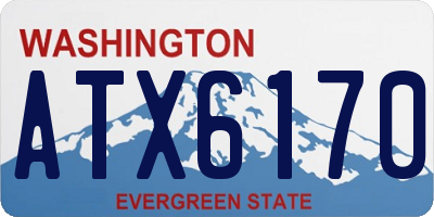 WA license plate ATX6170