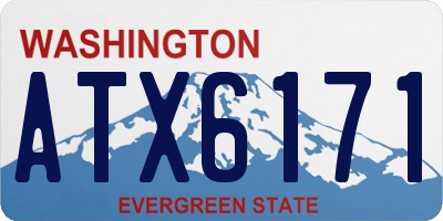 WA license plate ATX6171