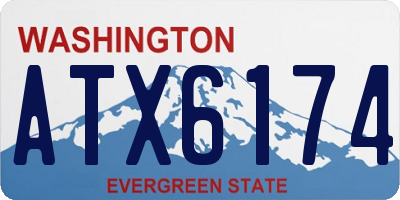 WA license plate ATX6174