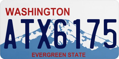 WA license plate ATX6175