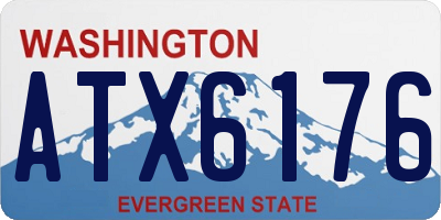 WA license plate ATX6176