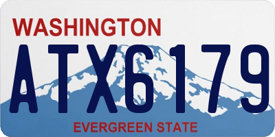 WA license plate ATX6179