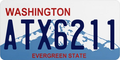 WA license plate ATX6211