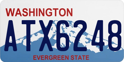 WA license plate ATX6248
