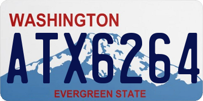 WA license plate ATX6264