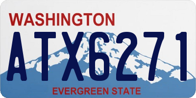 WA license plate ATX6271